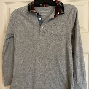 Jcrew collared long sleeve boys shirt